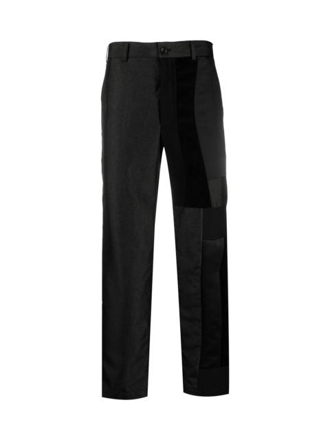 PATCHWORK STRAIGHT-LEG TROUSERS
