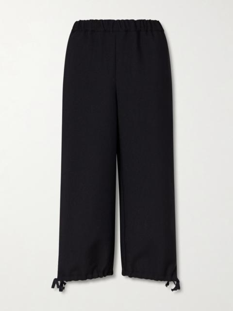 Gabardine Wide-leg Pants