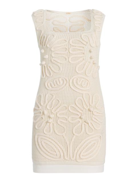 Chimi Knit Mini Dress white