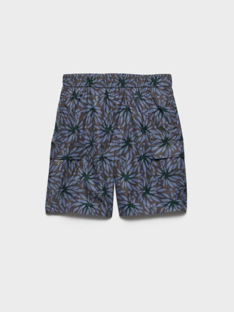 Printed Re-Nylon swim trunks