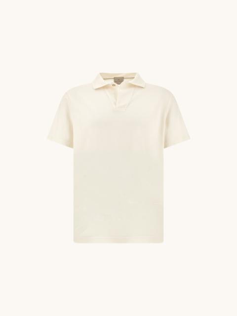 POLO IN COTTON AND CASHMERE