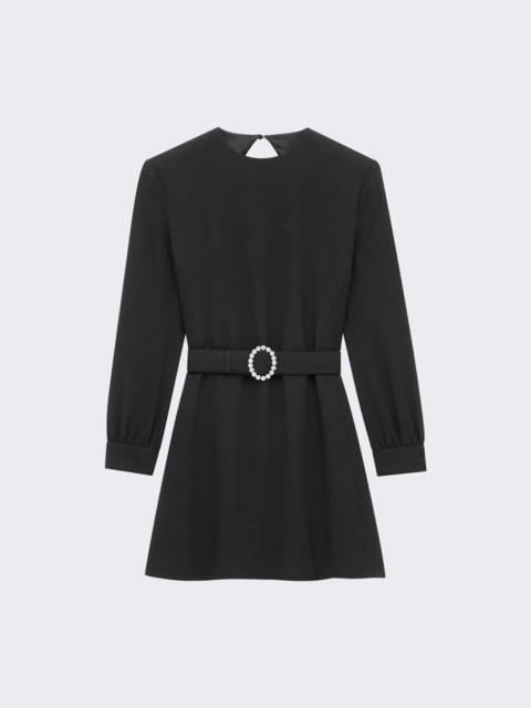 Backless Mini Dress Noir