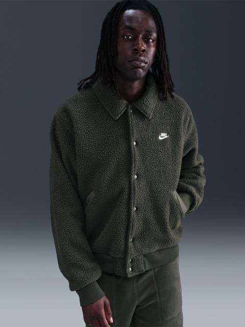 Nike Sportswear Club Men's High-Pile Fleece Coaches Jacket