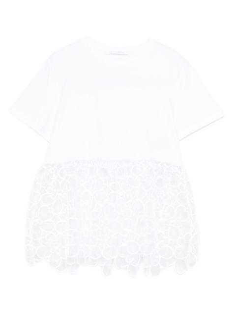 lace-detail T-shirt