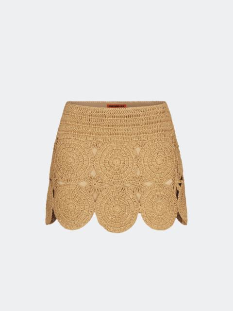 Beep Beep Mini Skirt in Natural