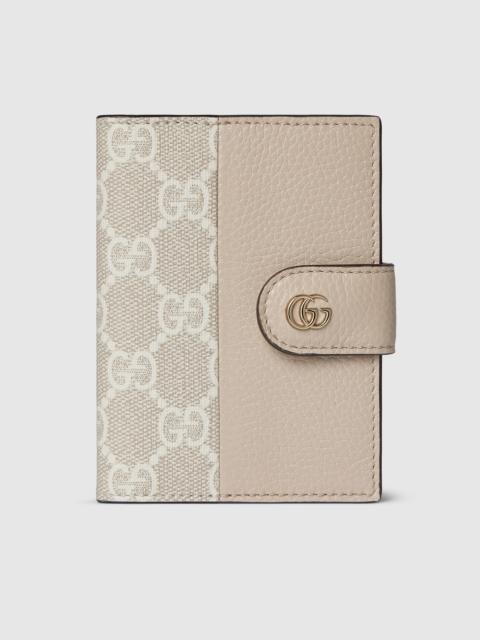 Bi-color GG Marmont card case