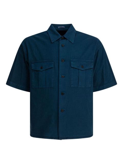 double-pocket cotton shirt
