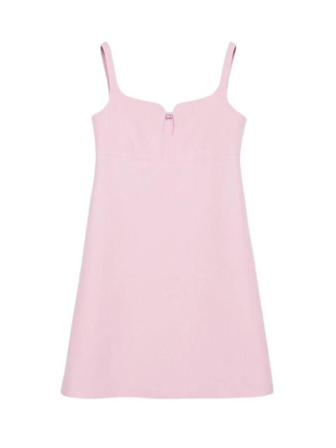 Short wool silk dress with Square G