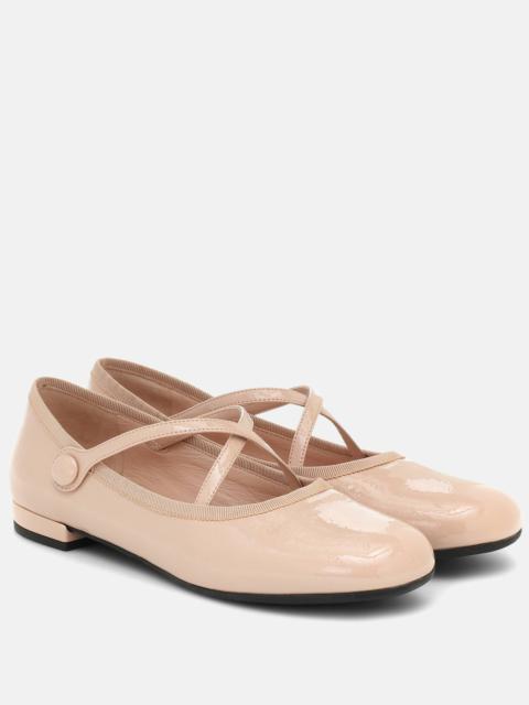 Patent leather ballet flats