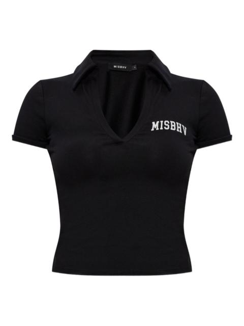V-neck logo top