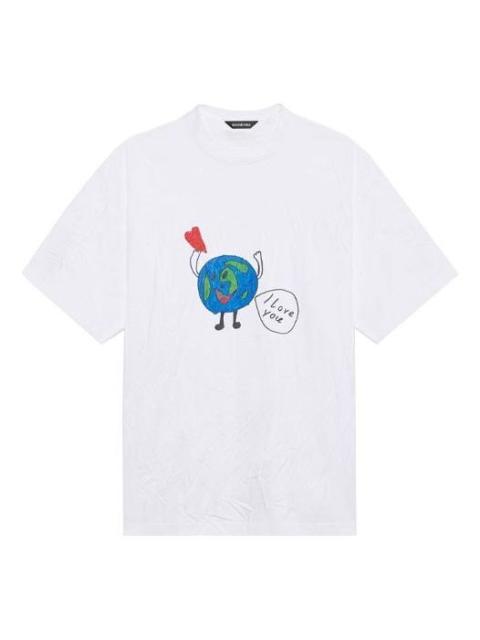 Love Earth Flatground Large Fit T-shirt in White