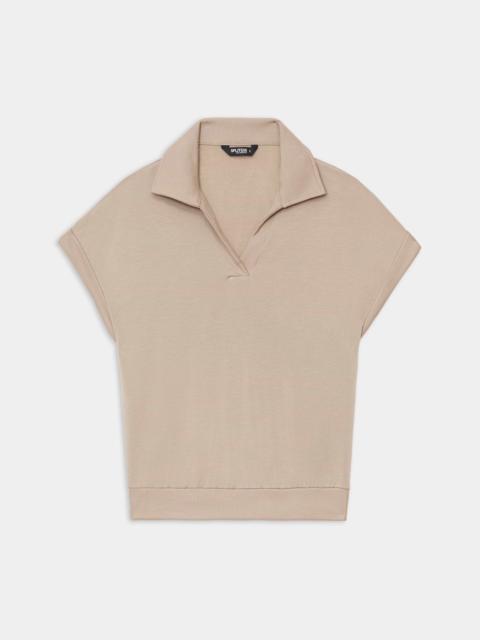 Evie Fleece Sleeveless Polo