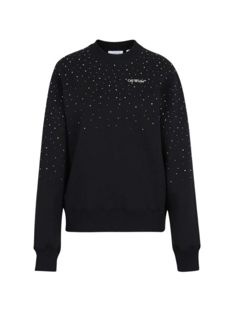 embellished round-neck sweatshirt