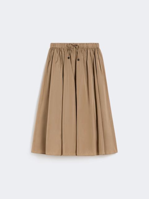 Taffeta midi skirt - KAKI