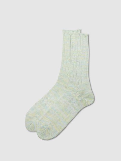 5 colour mix crew sock