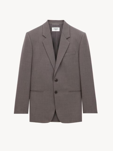 JACKET IN WOOL CHINÉ