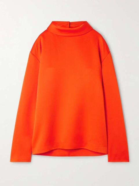 Satin blouse Orange