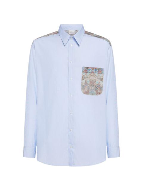 Alorhi tapestry-print chest-pocket shirt