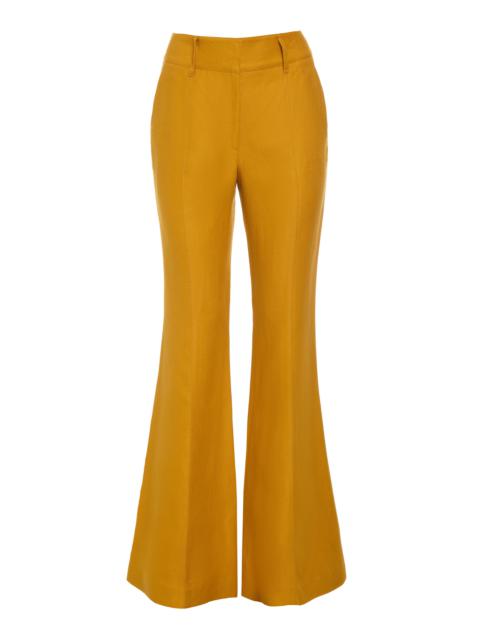Rhein Flare Pant in Golden Birch Linen Twill