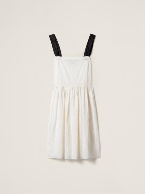 Embroidered batiste dress