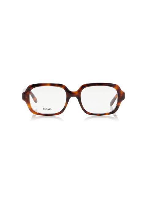 Square-Frame Acetate Glasses brown