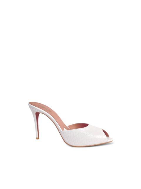 Vera crocodile-effect open-toe heeled sandals