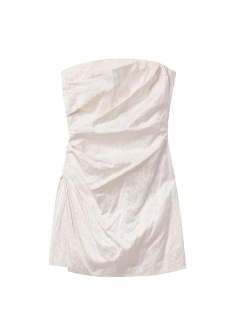 Evie Strapless Satin Mini Dress