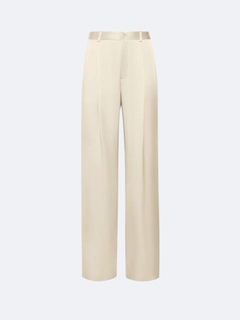 Satin Relaxed Pleated Pant