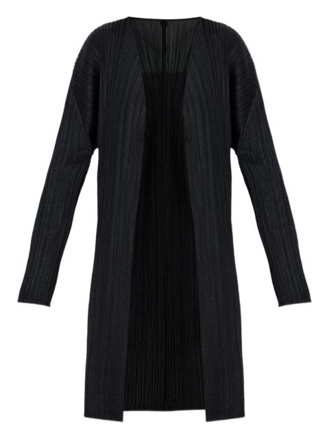 pleated long coat