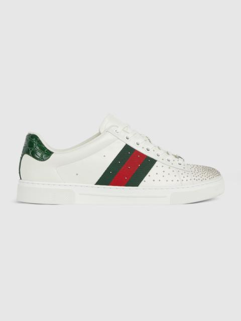 Men's Gucci Ace studded sneaker with Web