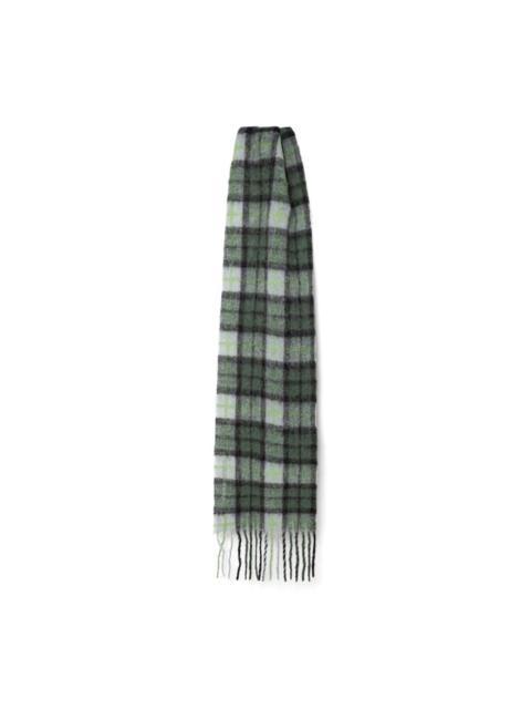 logo-embroidered scarf