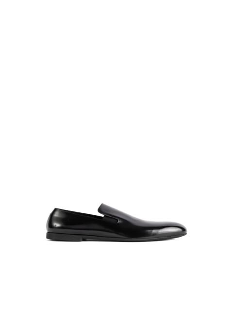 leather loafers