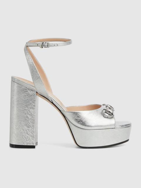 Women's Horsebit platform sandal