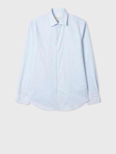Tailored-Fit Light Blue Dot Easy Care Shirt