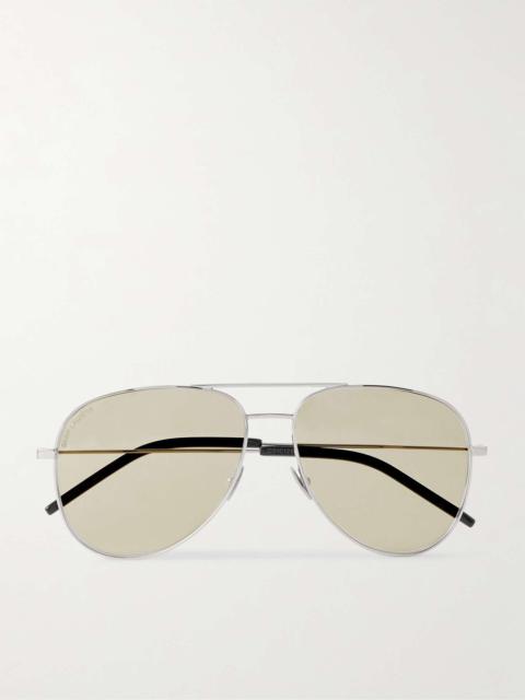Classic 11 aviator-style metal sunglasses Silver
