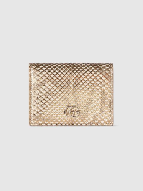 GG Marmont python small wallet