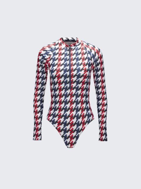 Houndstooth PM Half-Zip Spring Suit