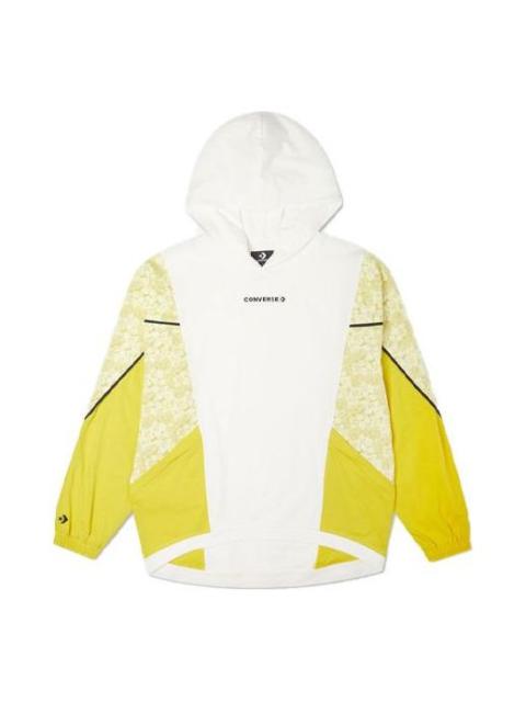(WMNS) Converse Athleisure Casual Sports Contrasting Colors Hoodie White 10022418-A02