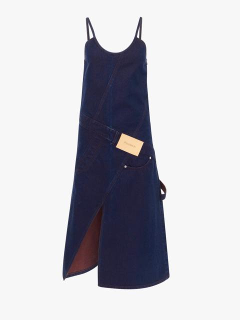 TWISTED DENIM WORKWEAR DRESS