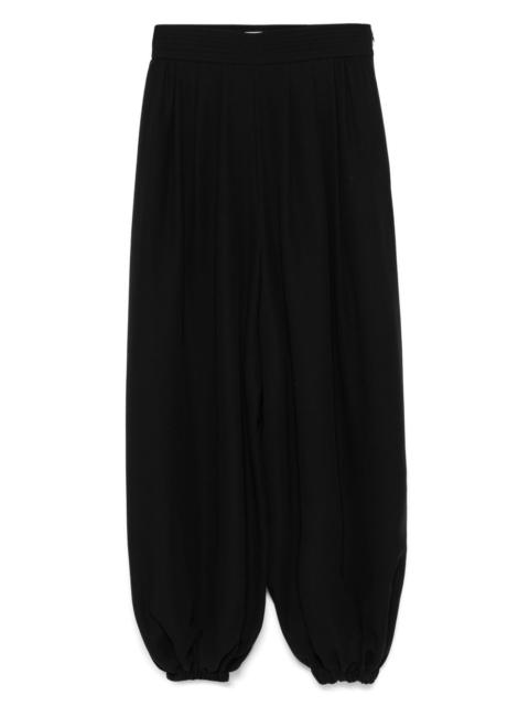 elastic-ankle trousers