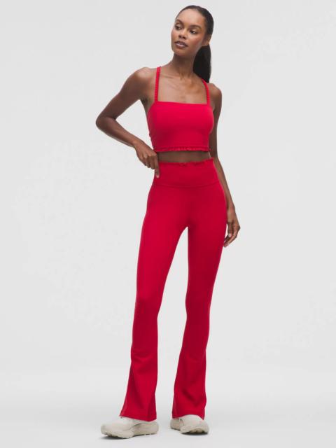 Nulu Ruffle-Trim Flared Pant