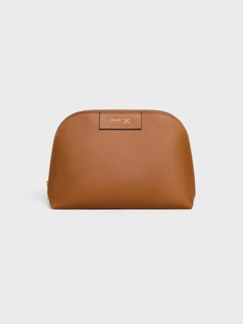 MEDIUM COSMETIC POUCH IN SMOOTH CALFSKIN