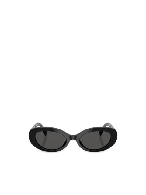 oval-frame sunglasses
