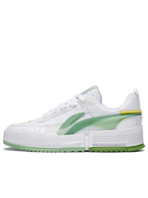 (WMNS) Li-Ning Casual Skate Shoes 'White Lime Green' AGCT136-2