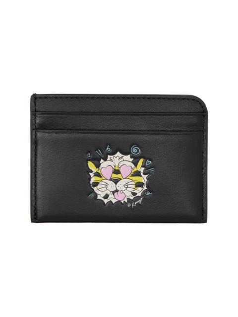 Black Kenzo Paris 'KENZO Wild Tiger' Card Holder