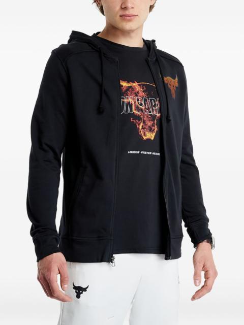 Project Rock bull-graphic zip hoodie