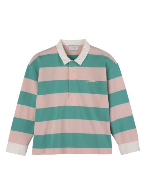 Polo shirt Ballerina/Mint - Striped jersey
