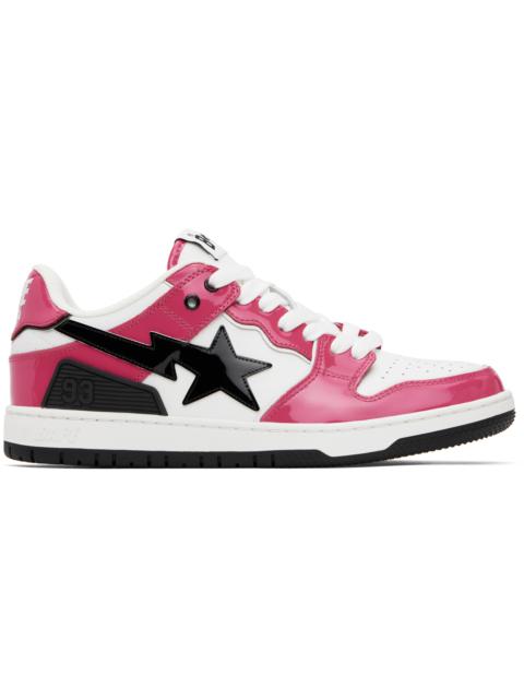 Pink & White Sk8 Sta #2 Sneakers