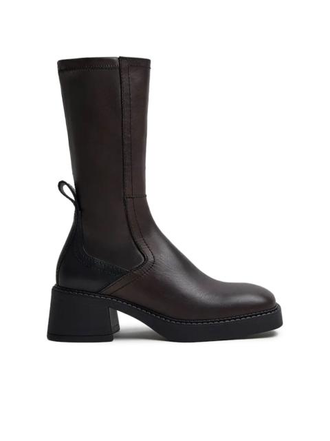 65mm Fiba block-heel boots