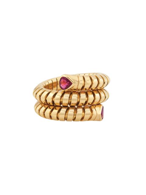 Ruby Trisola Spiral Ring